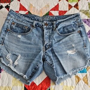 3/$18 American Eagle Outfitters Light Blue Distressed Jean Shorts
